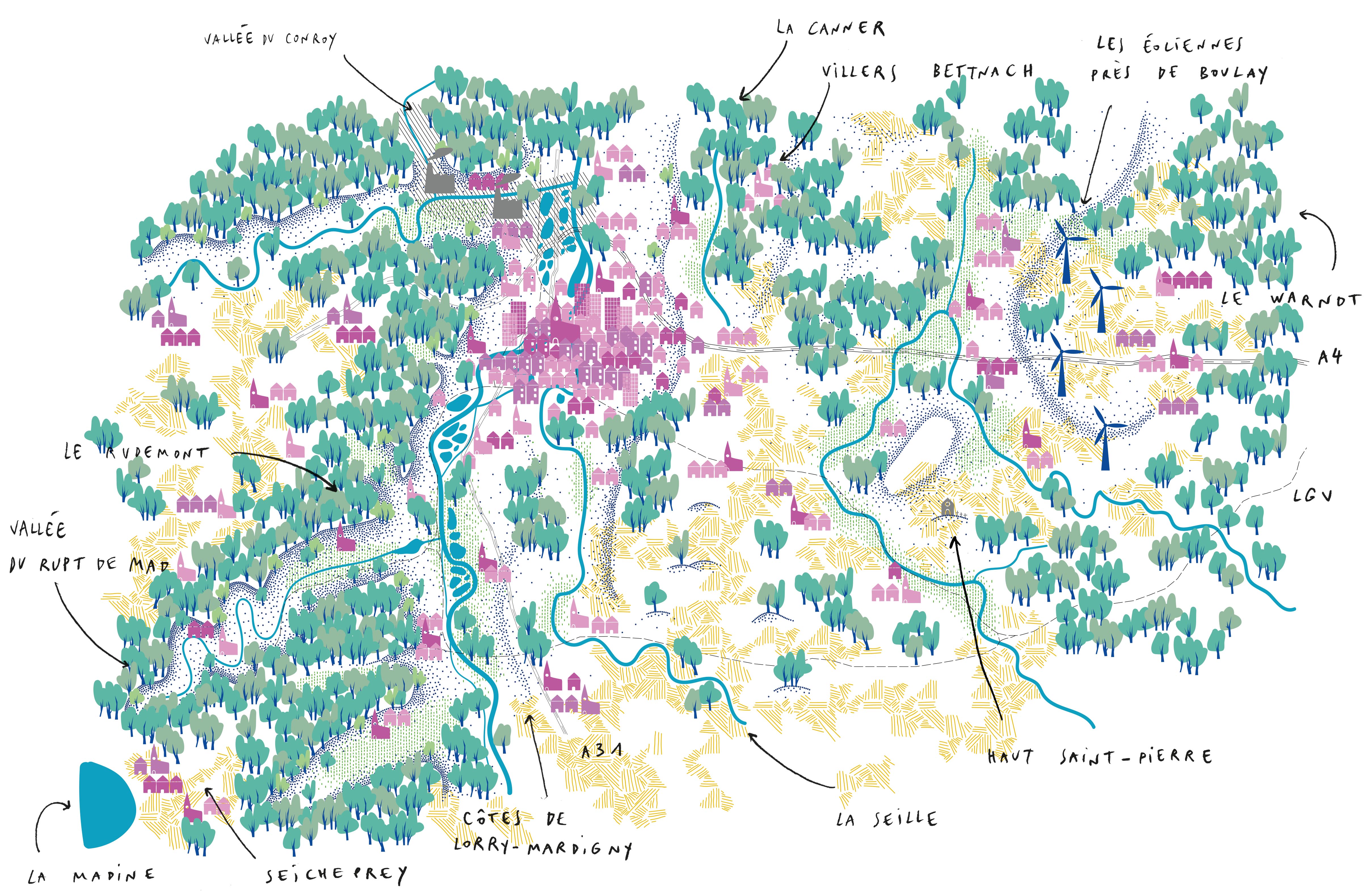 Omnibus | Le Paysage à l&#039;échelle de 225 communes autour de Metz